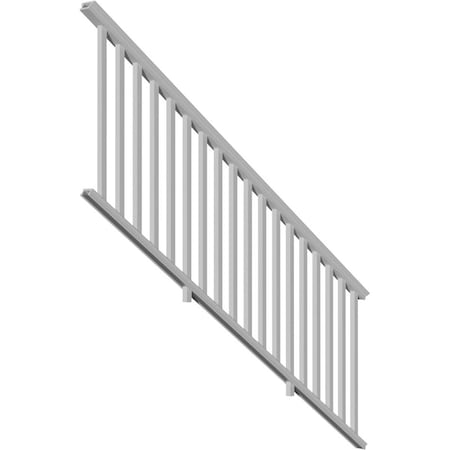 Ekena Millwork 36"H x 96"L Providence Stair Rail Kit w/Reinforcements, 18 Balusters, Screws & Hardware ECSK36X096